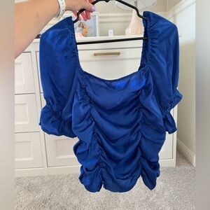 Royal Blue fabrick top